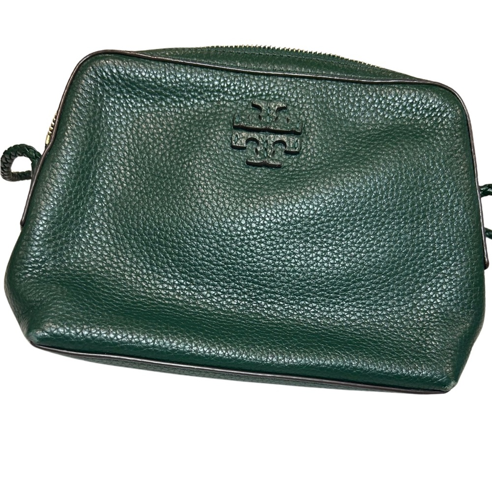 Tory Burch Emerald Green Leather Handbag